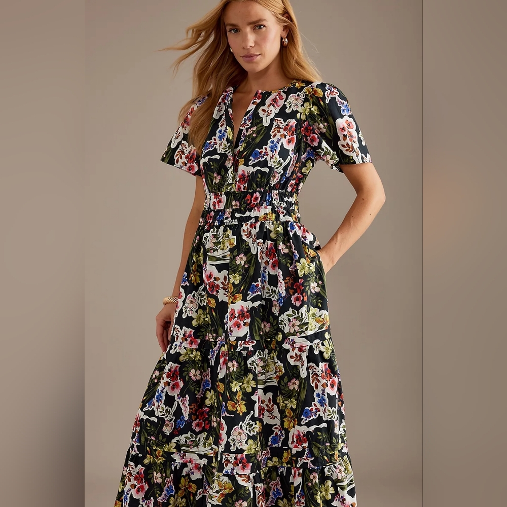 NWT Anthropologie The Somerset Maxi Dress Size XXS
